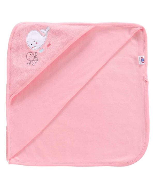 Hooded Towel Whale Patch