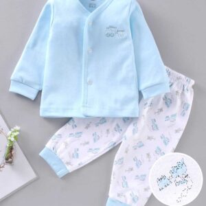 Full Sleeves Vehicle Print Pyjama Set