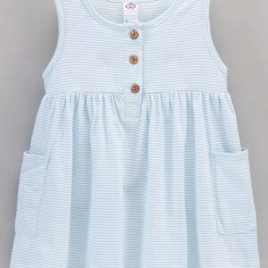 Sleeveless Striped Frock
