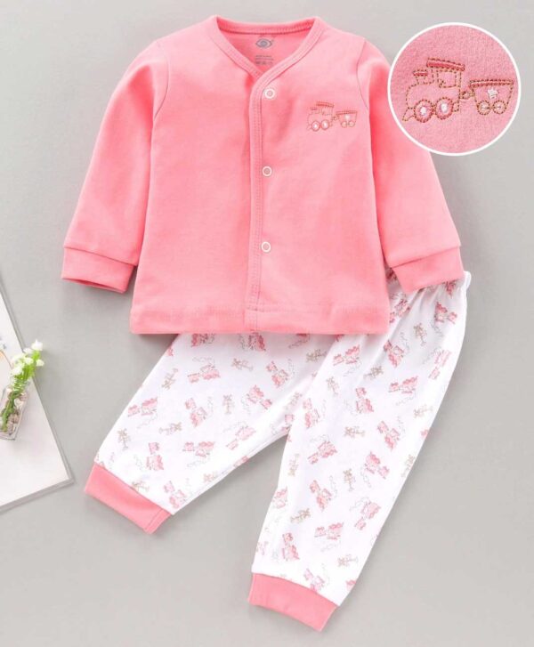 Full Sleeves Vehicle Print Pyjama Set - Image 2
