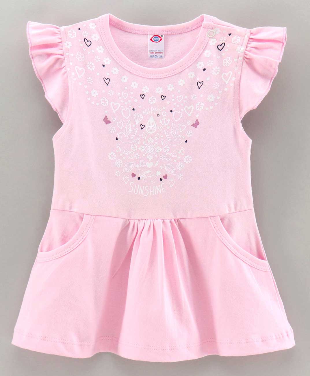 Baby frock best sale frill design